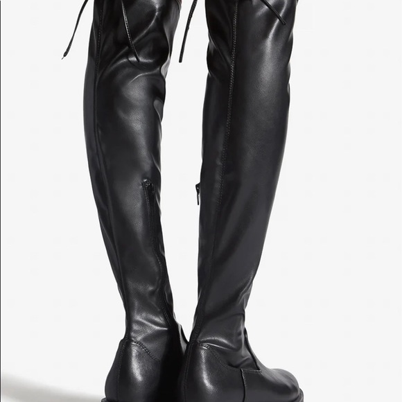 Tall flat boot over the knee size 9 black - Picture 3 of 3